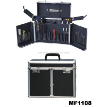 aluminum hairdressing carry cases with 2 trays inside